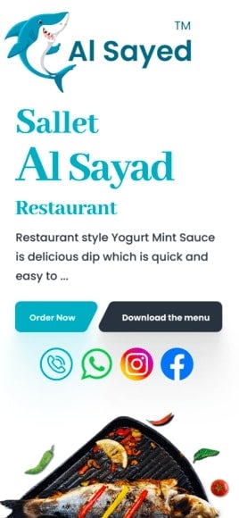 Sallet Al Sayed Restaurant - Home page-mobile